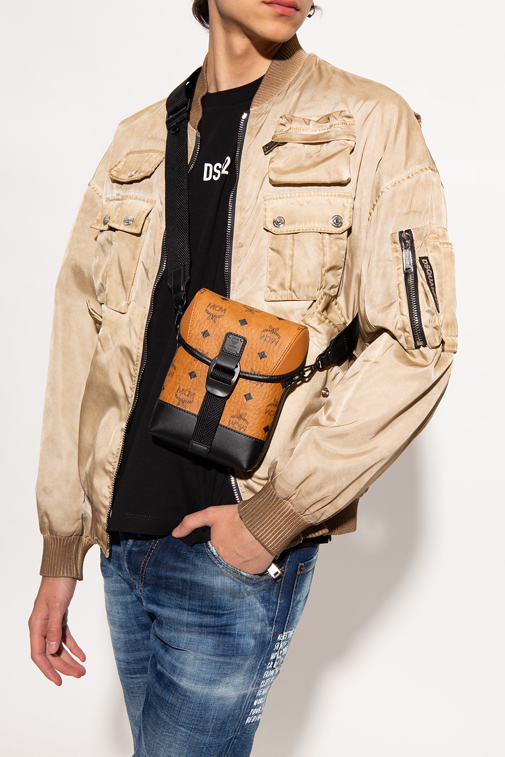 MCM Monogrammed shoulder bag Men's Bags Vitkac